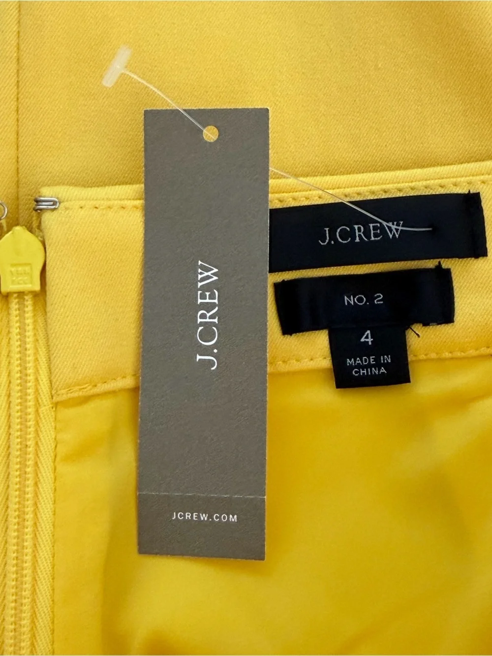J.Crew 2 Pencil® skirt in yellow office preppy NEW